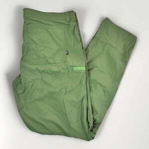 rei co op nylon hiking pants men 38x34 Green